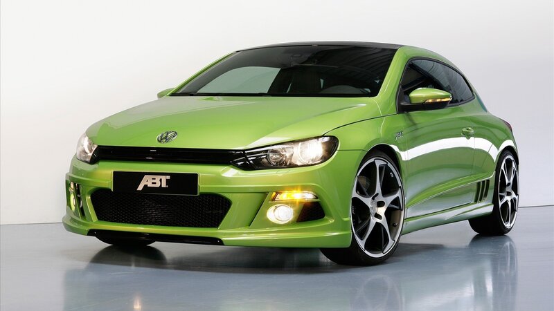 Green Car on Display