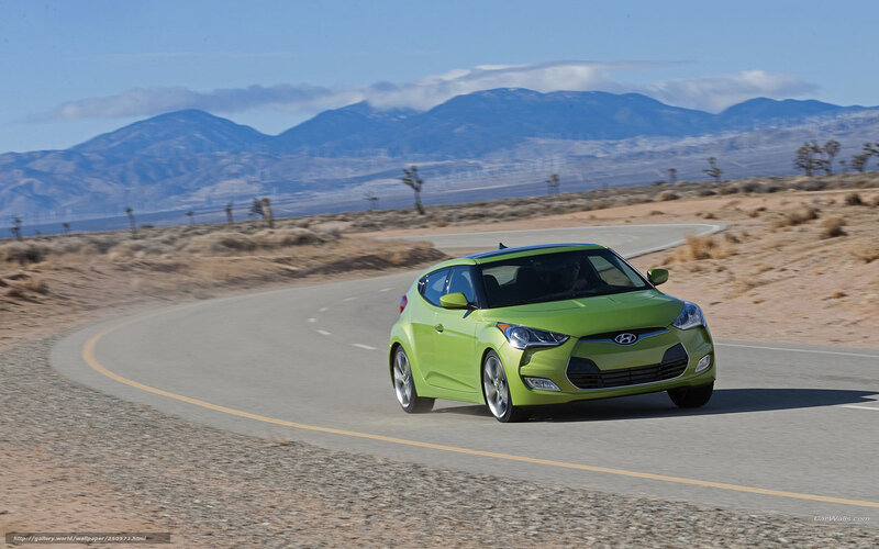 Green Car on Road — Open, Sunny