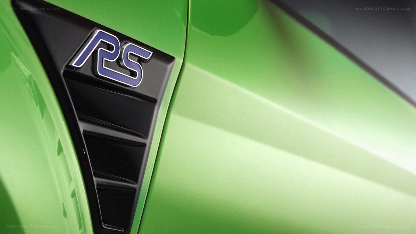 green car with RS badge