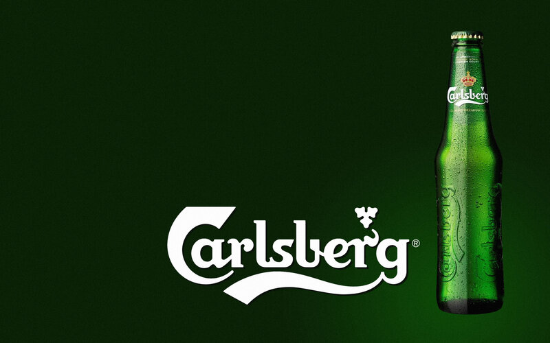 Green Carlsberg Bottle