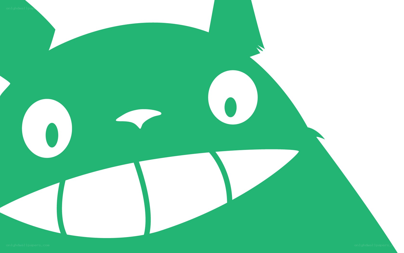 green cartoon character face