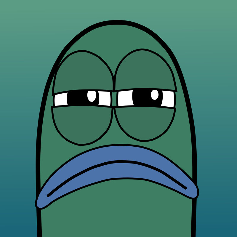 Green Cartoon Character — Neutral