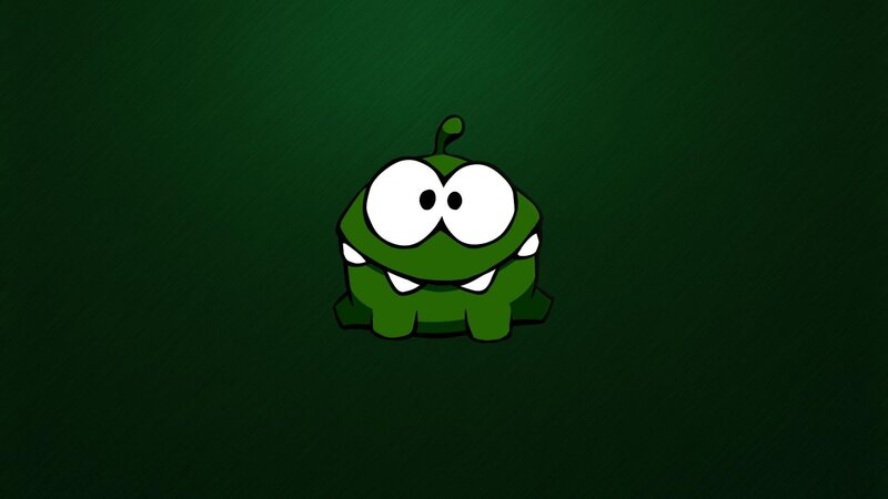 Green Cartoon Character — Playful, Digital Art, Eyes