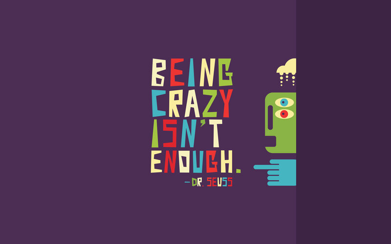 Green Cartoon Character — Purple