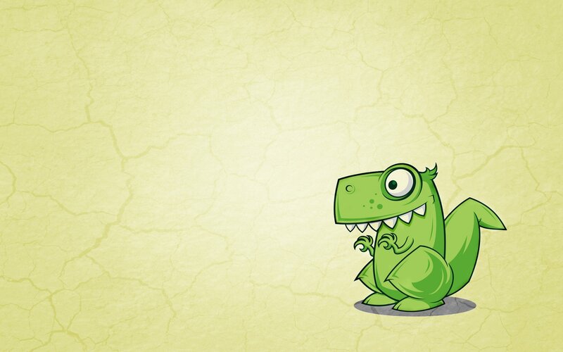 green cartoon dinosaur character