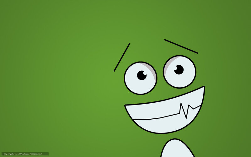 green cartoon face