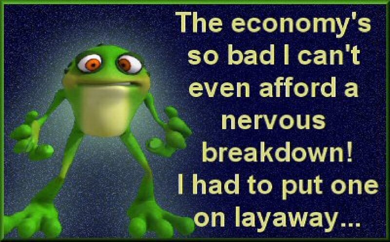 Green Cartoon Frog — Humorous