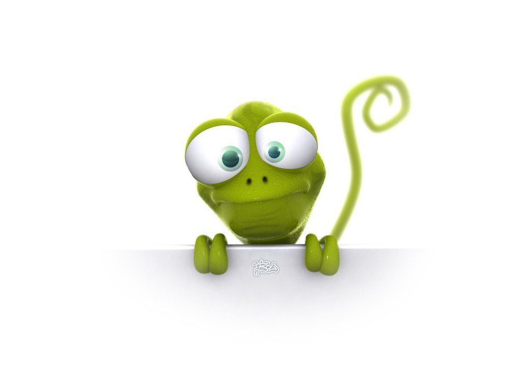 green cartoon frog peeking