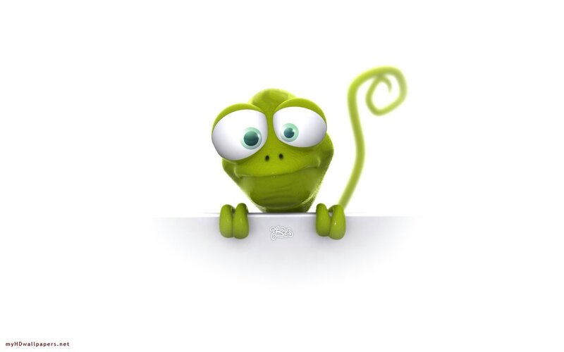 Green Cartoon Frog