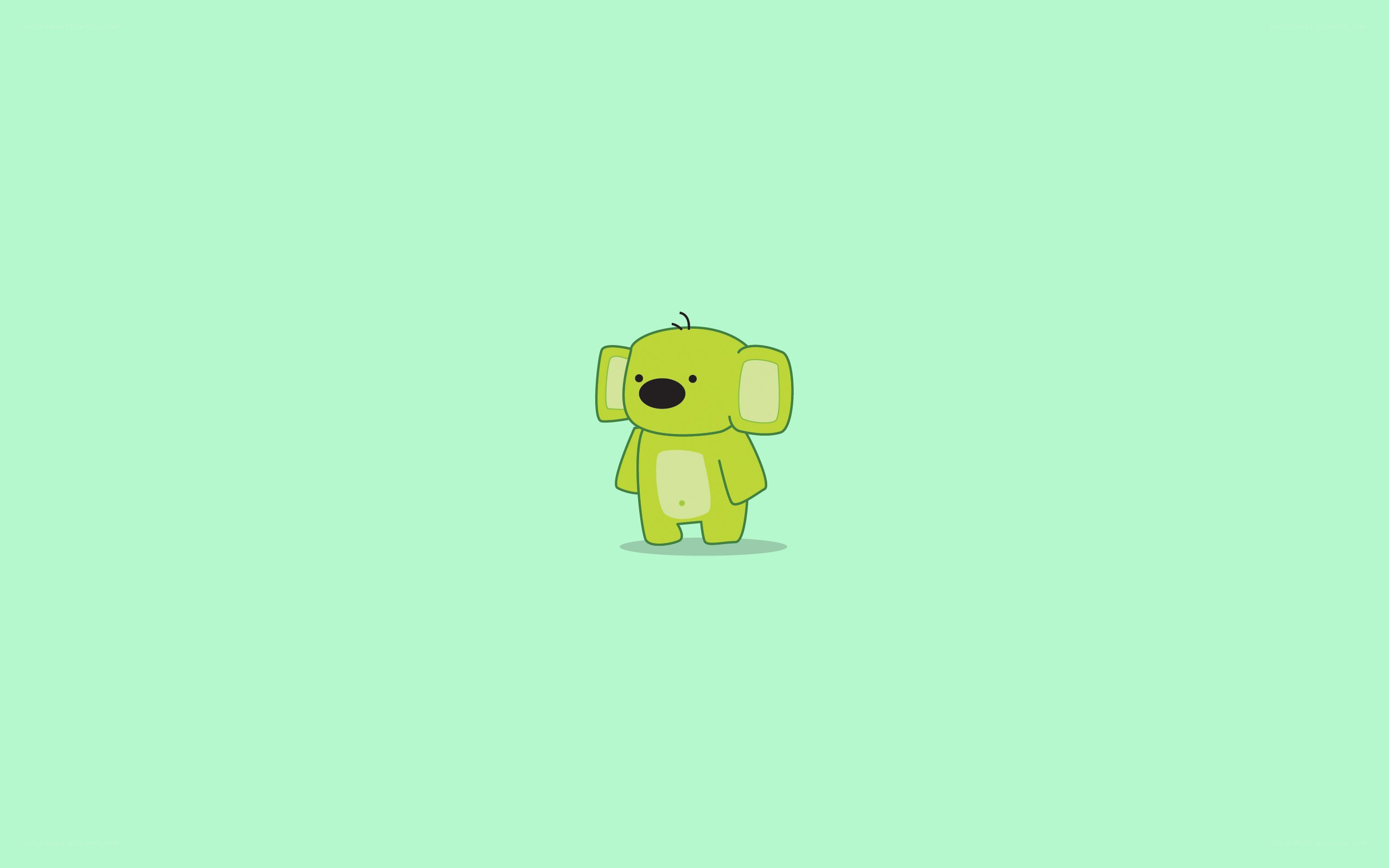 green cartoon koala character
