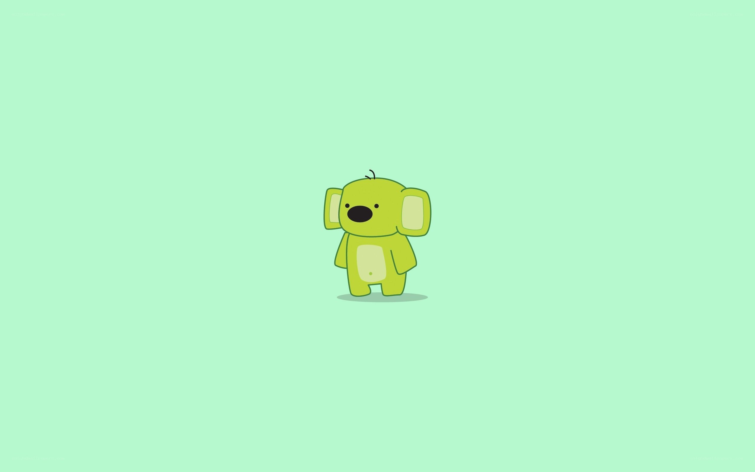 green cartoon koala character