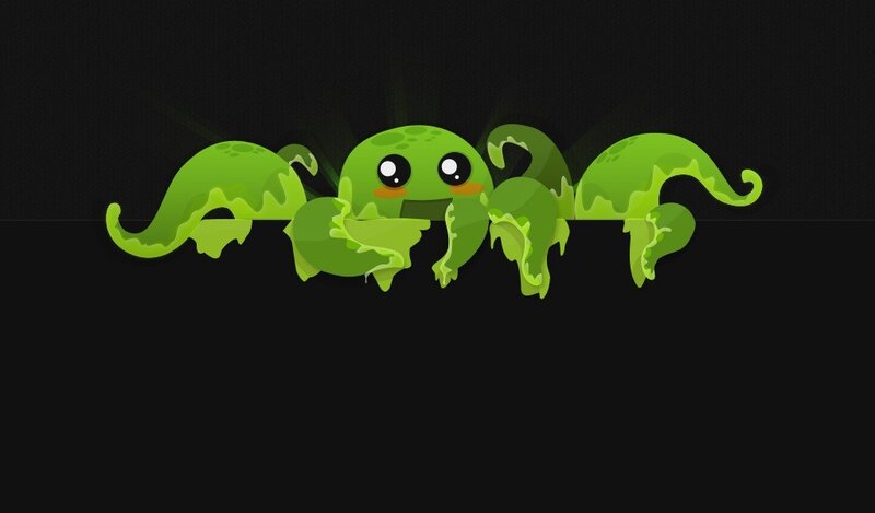 green cartoon octopus