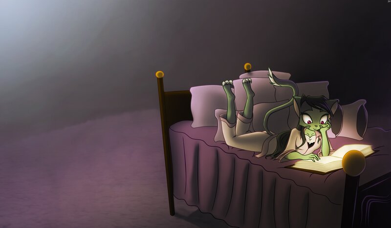 Green Cat-like Creature — Purple