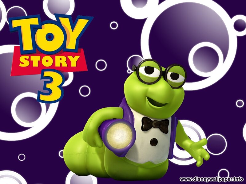 Green Caterpillar Character — Purple