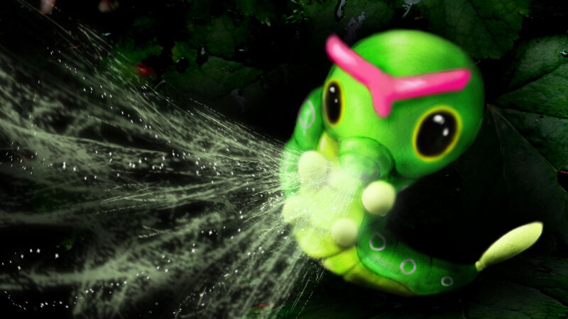 Green Caterpillar Spraying