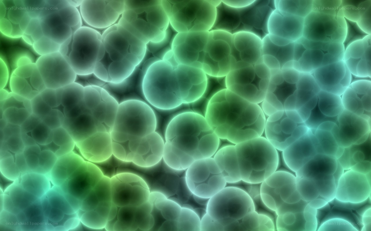 green cellular pattern