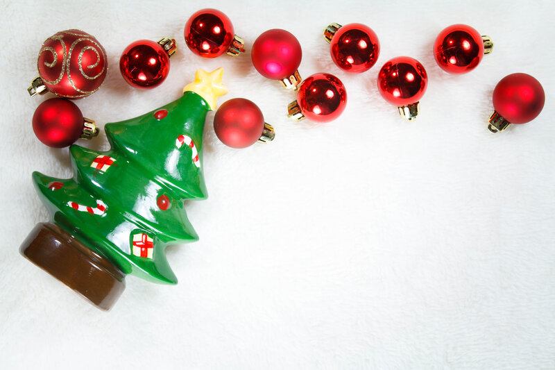 Green Ceramic Tree Ornament