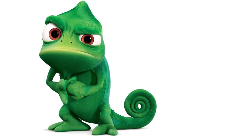 Green Chameleon Character — 3d Render