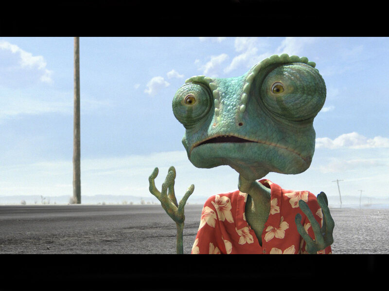 Green Chameleon Character — Desolate