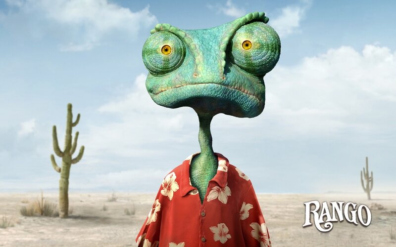 Green Chameleon in Shirt — Serene