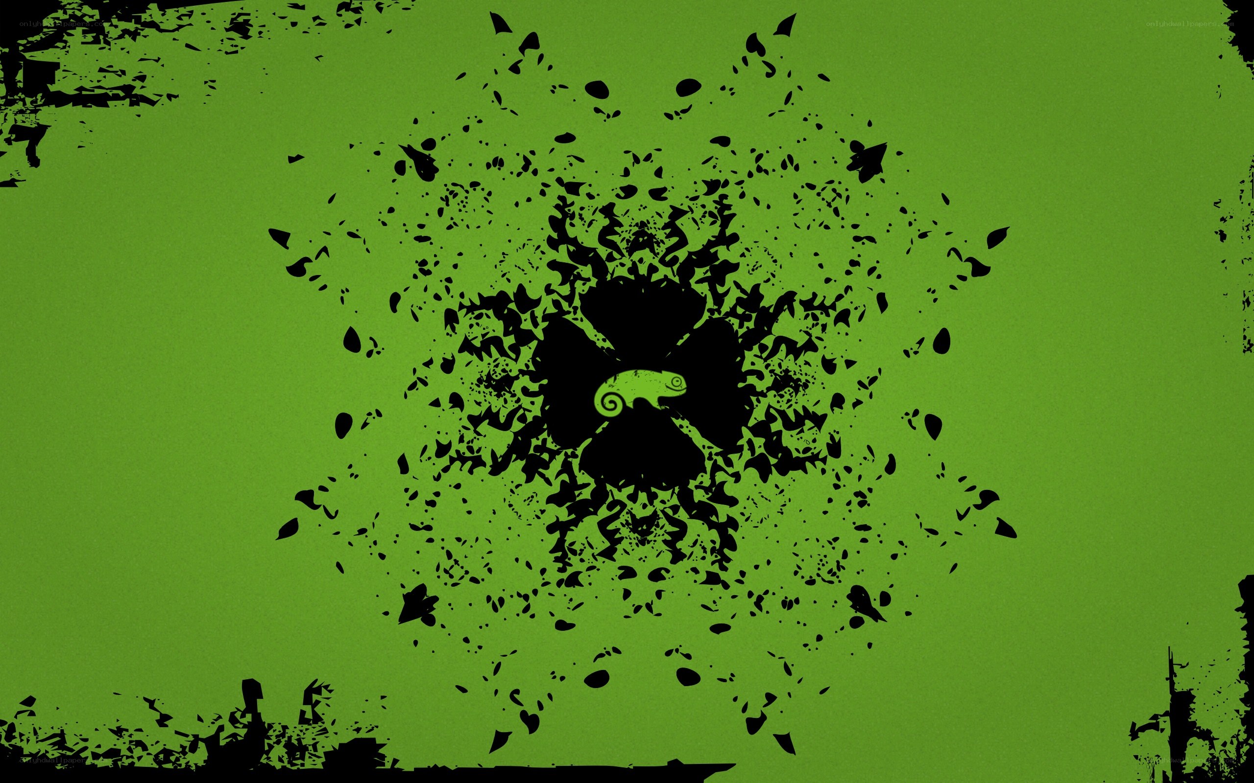 green chameleon logo