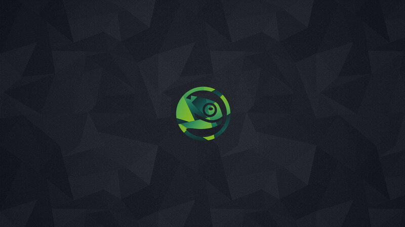 Green Chameleon Logo — Black