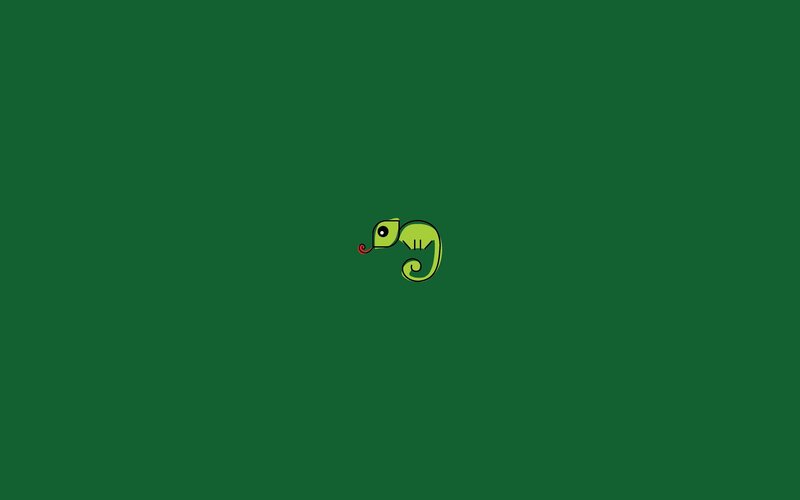 Green Chameleon — Minimalist