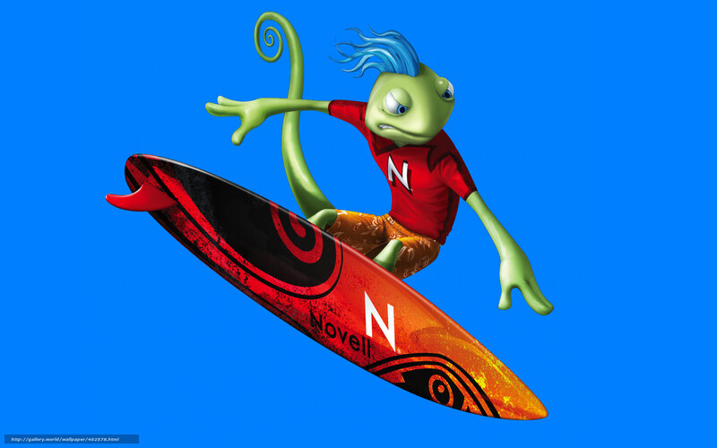 green chameleon surfer