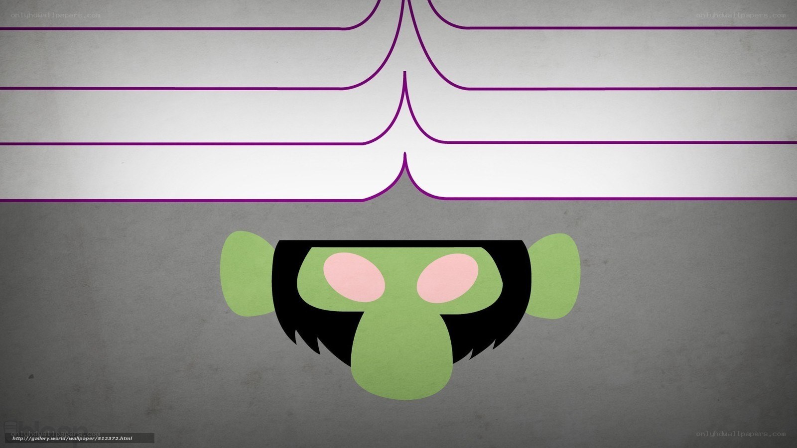 green character face