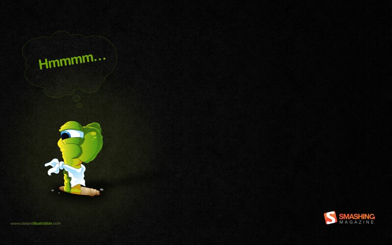 green character thinking