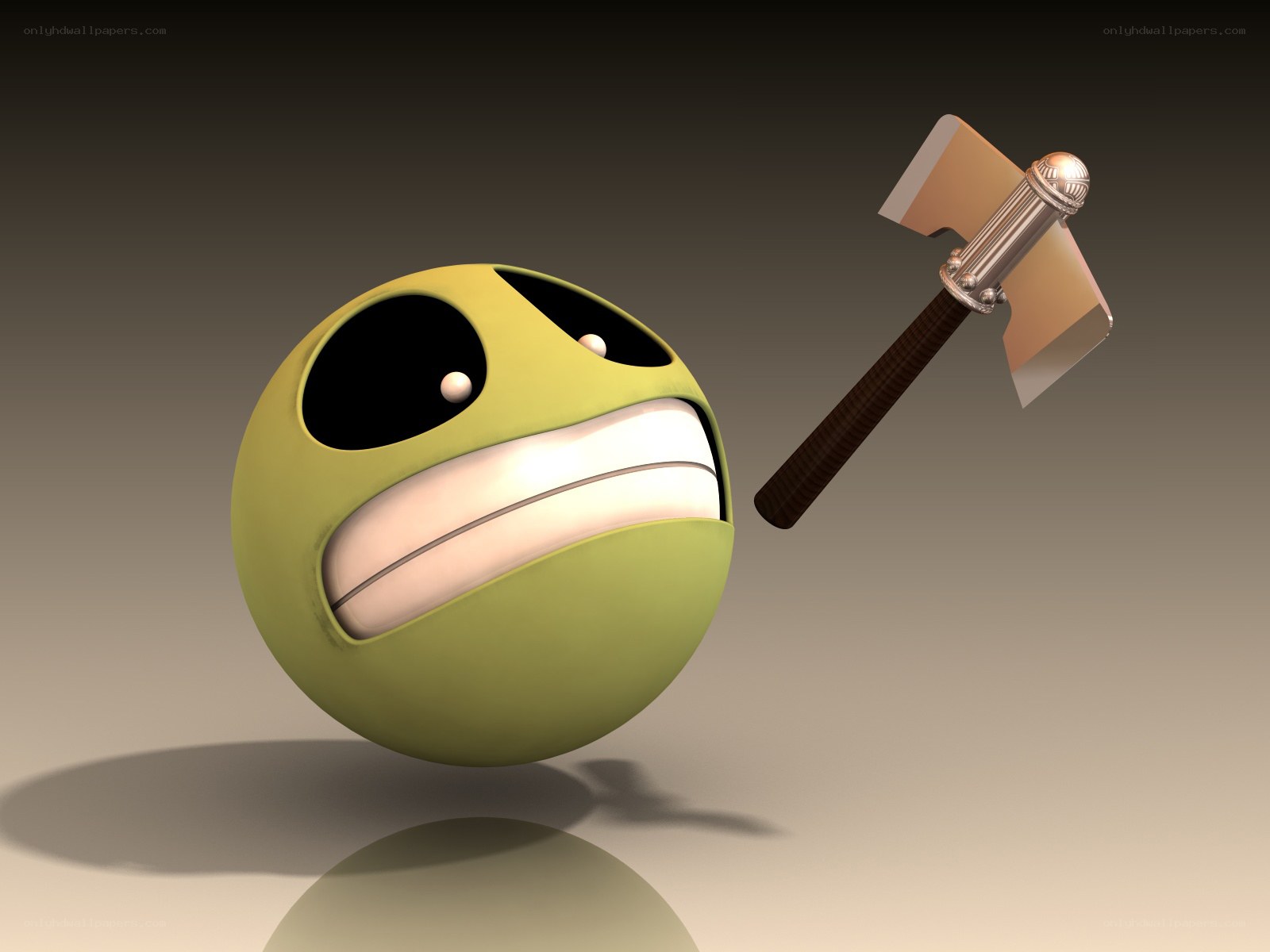 Green character with axe