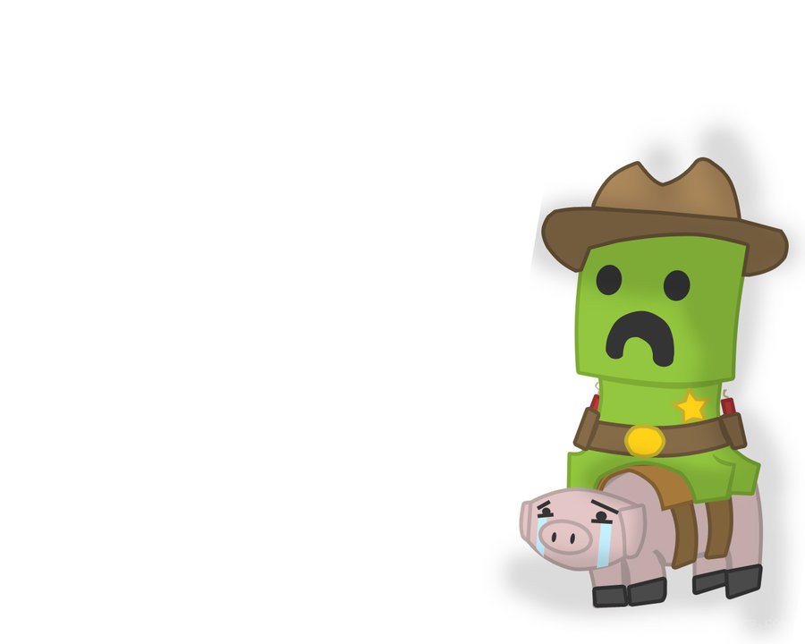 green character with pig