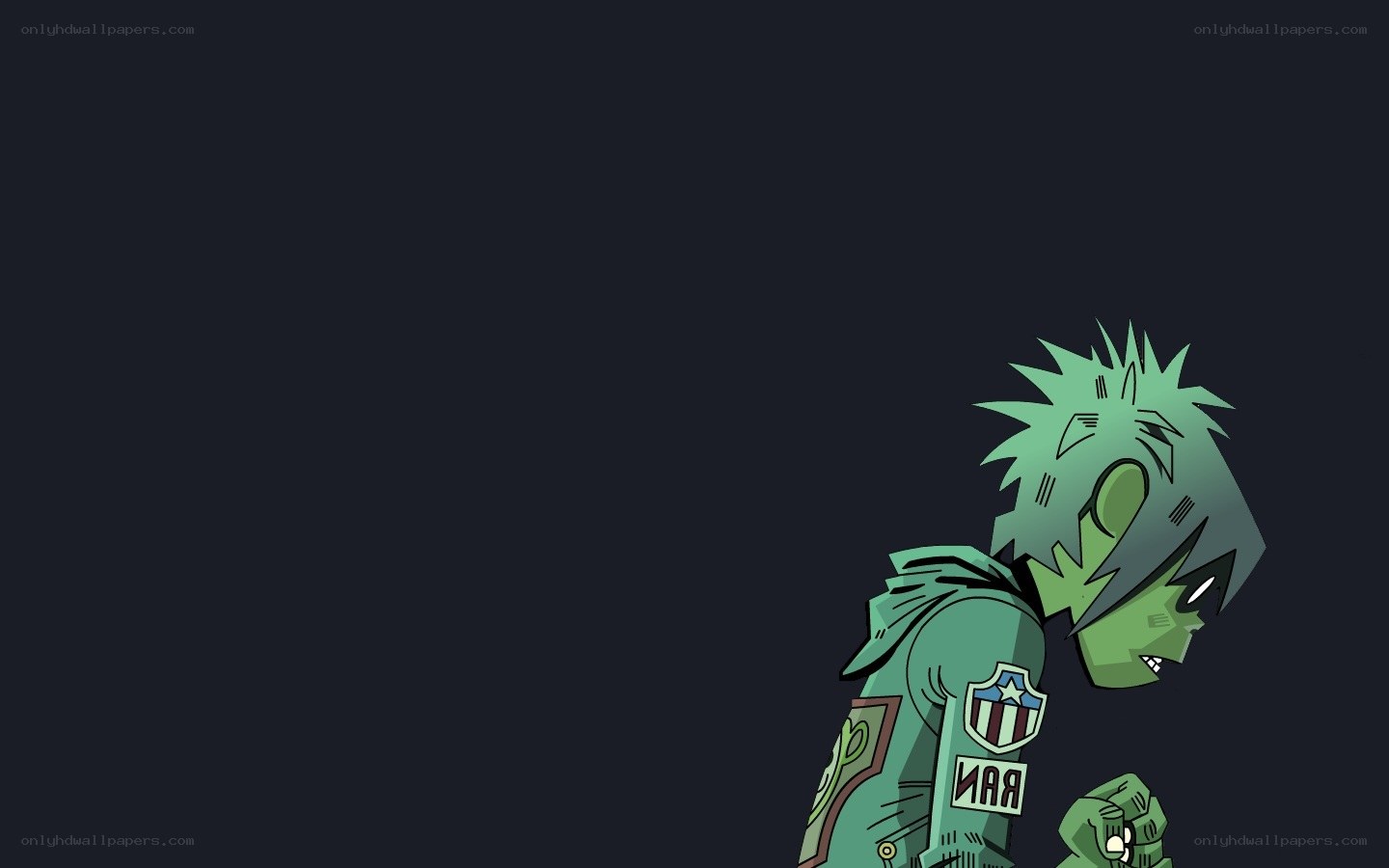 green character with spiky hair