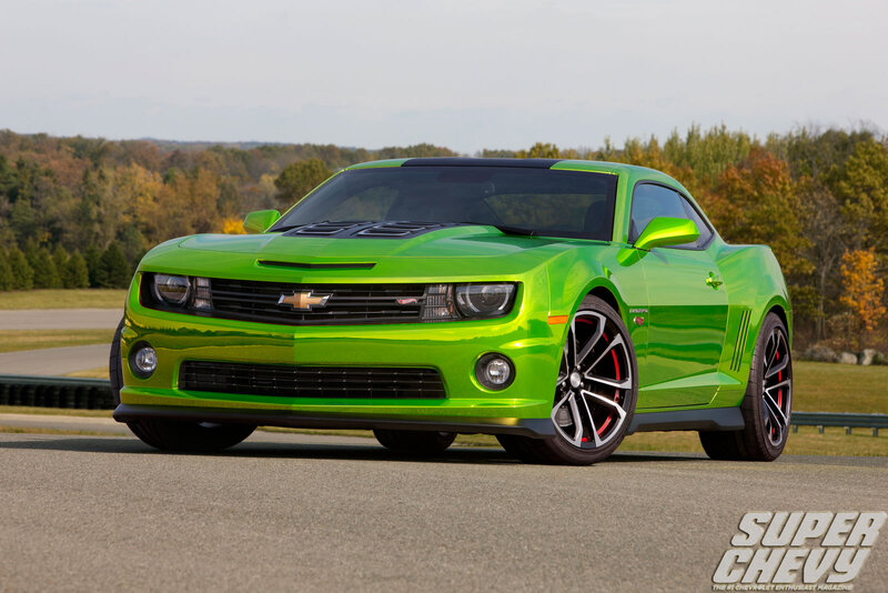 Green Chevrolet Camaro — Calm