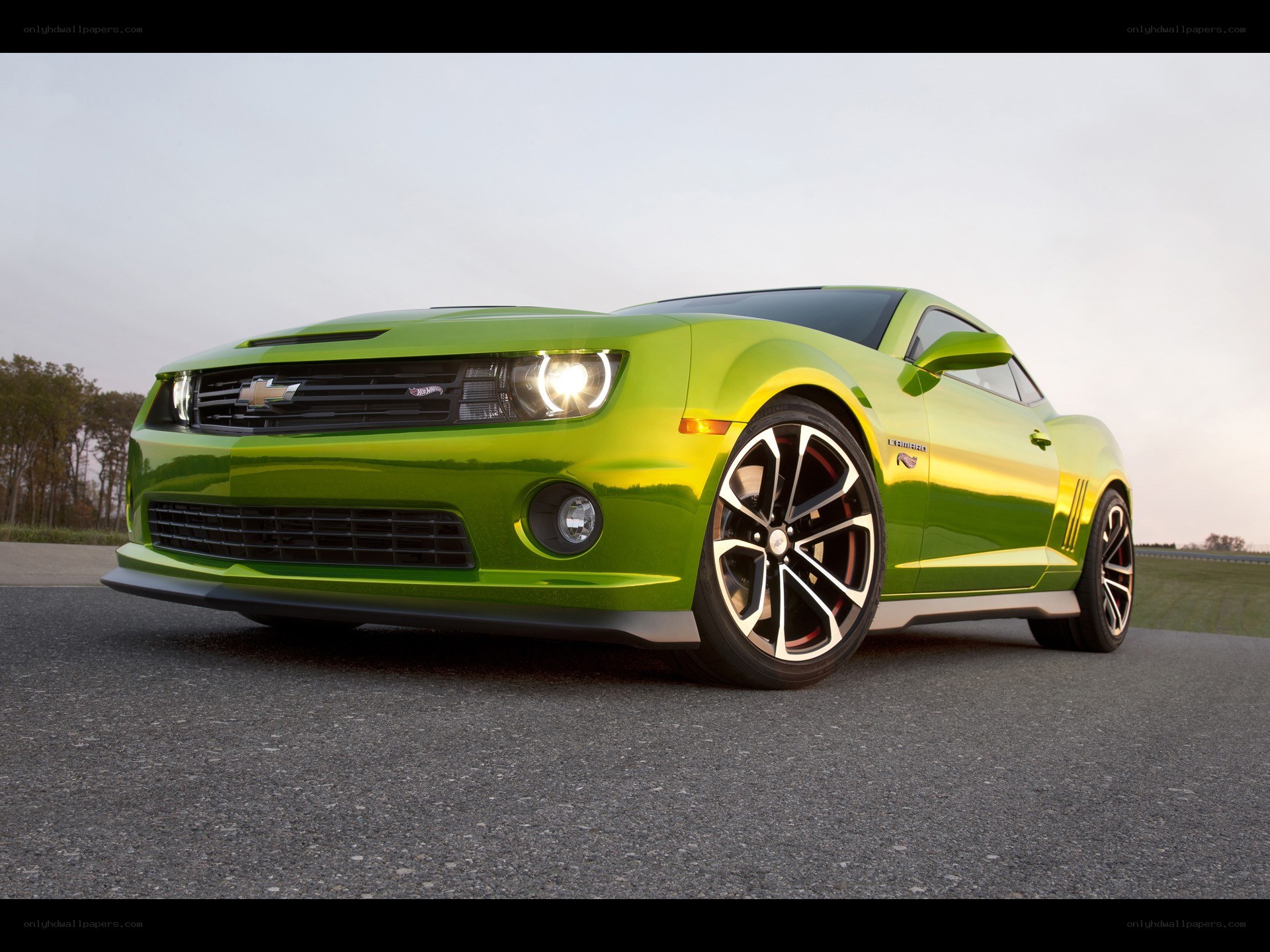 Green Chevrolet Camaro concept