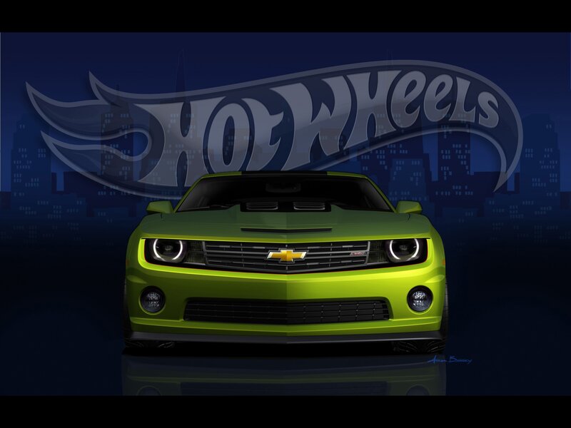 Green Chevrolet Camaro Hot Wheels