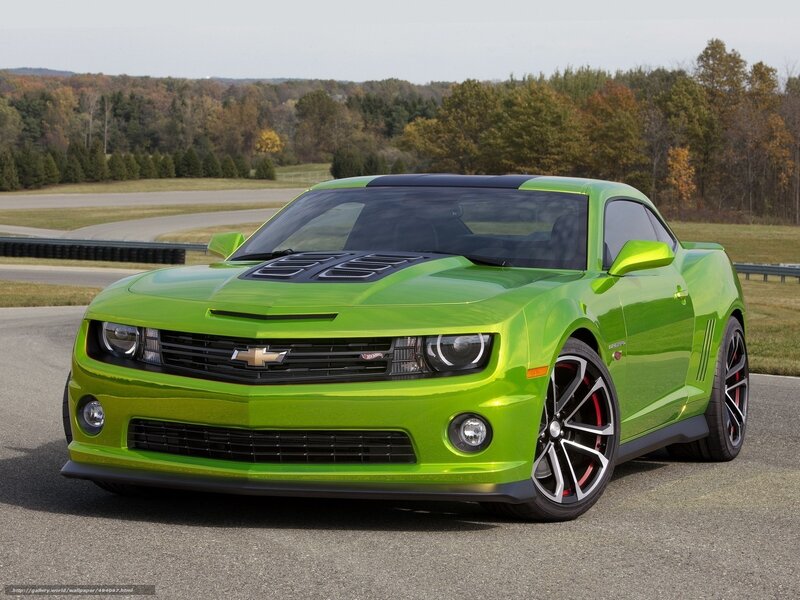Green Chevrolet Camaro — Lime Green, Calm