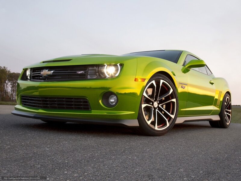 Green Chevrolet Camaro — Lime Green, Dramatic