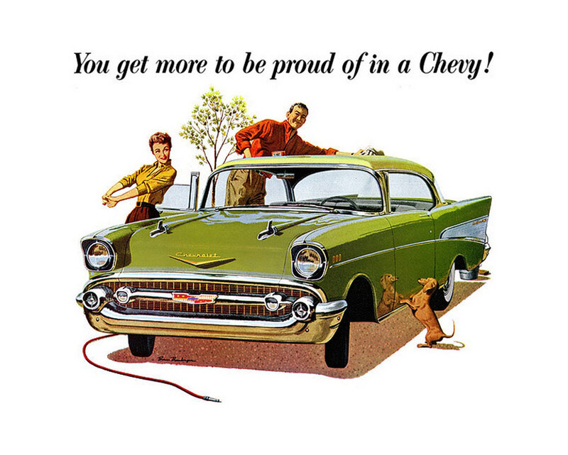 Green Chevrolet Car