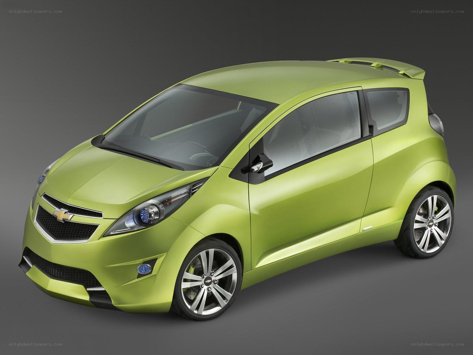 Green Chevrolet Spark concept car