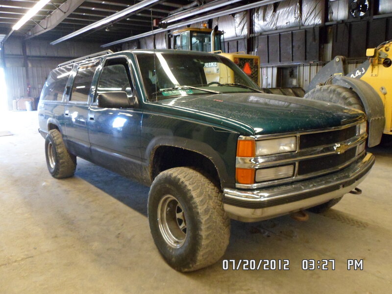Green Chevrolet Suburban