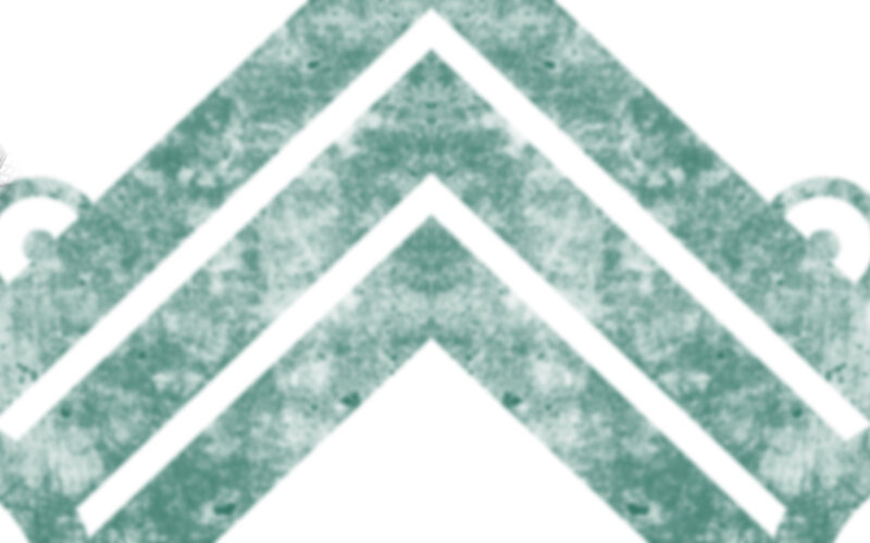 green chevron pattern with watermark