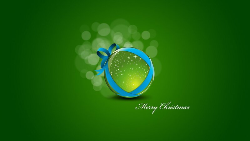 green christmas ornament