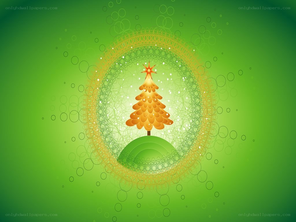 green christmas tree design