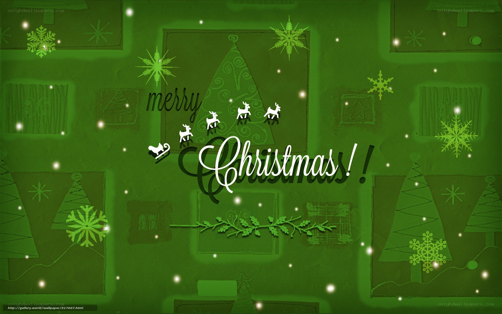 green christmas wallpaper