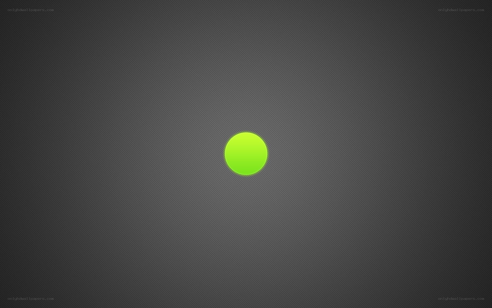 green circle on dark background
