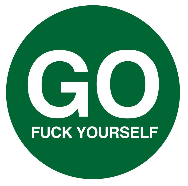 green circle with text