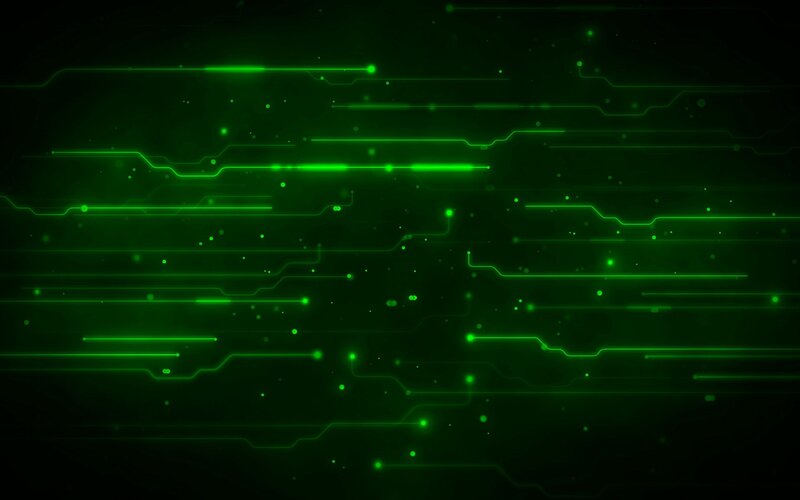 green circuit board lines