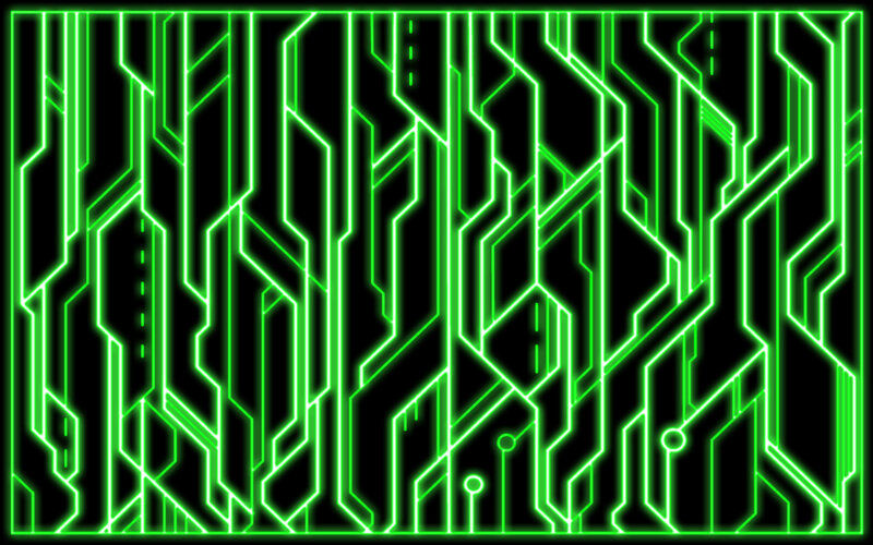 green circuit board pattern