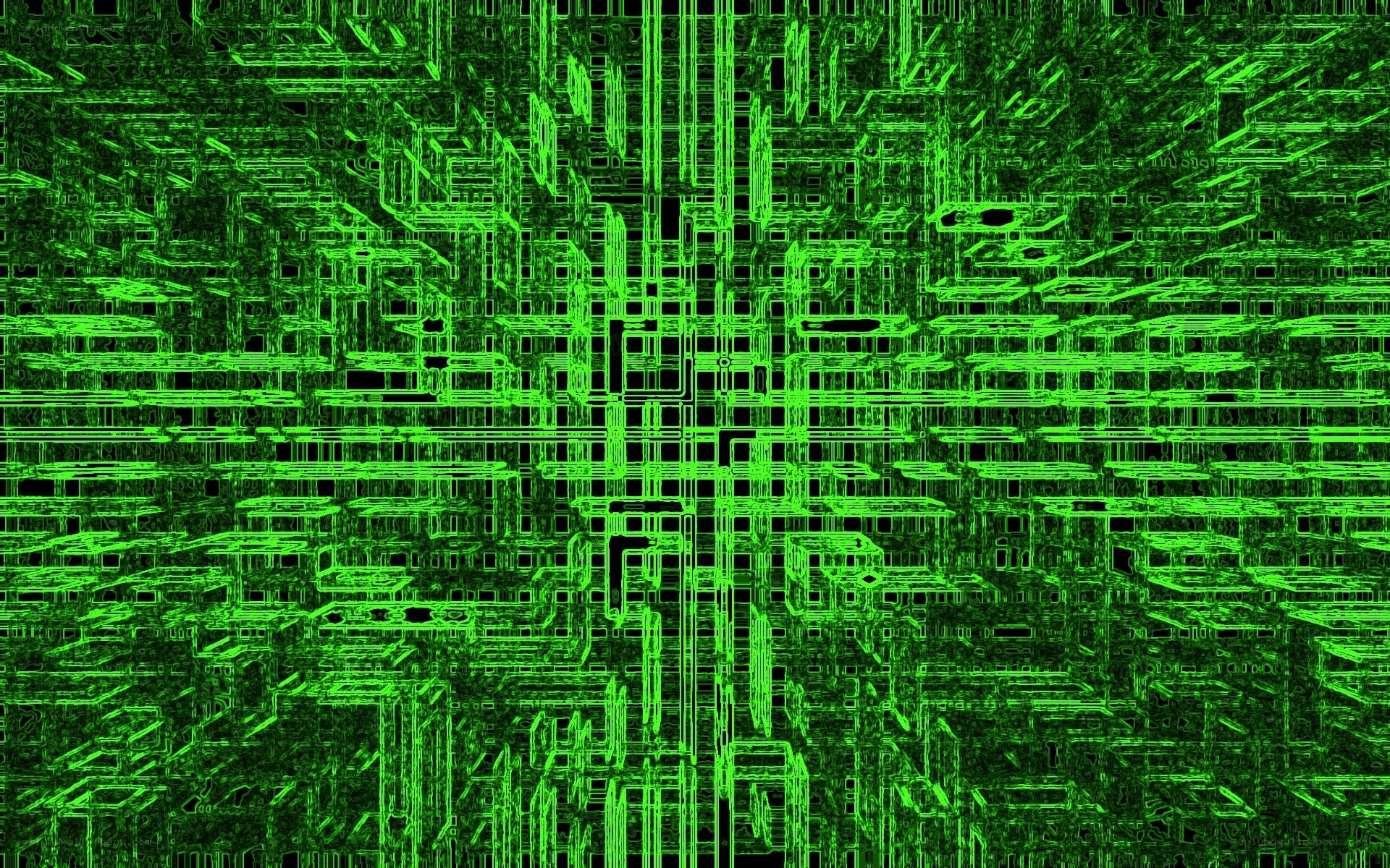 green circuit board pattern